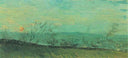 Factories Seen from a Hillside in Moonlight by Vincent van Gogh, rural oil painting wall art, Neo Impressionism