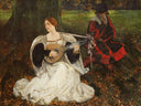 Fair Is My Love by Edwin Austin Abbey — female oil painting wall art, Romanticism