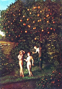 Fall of Man by Lucas Cranach the Elder — religion oil painting wall art, Northern Renaissance