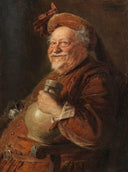Falstaff by Eduard von Grützner — male oil painting wall art, Romanticism