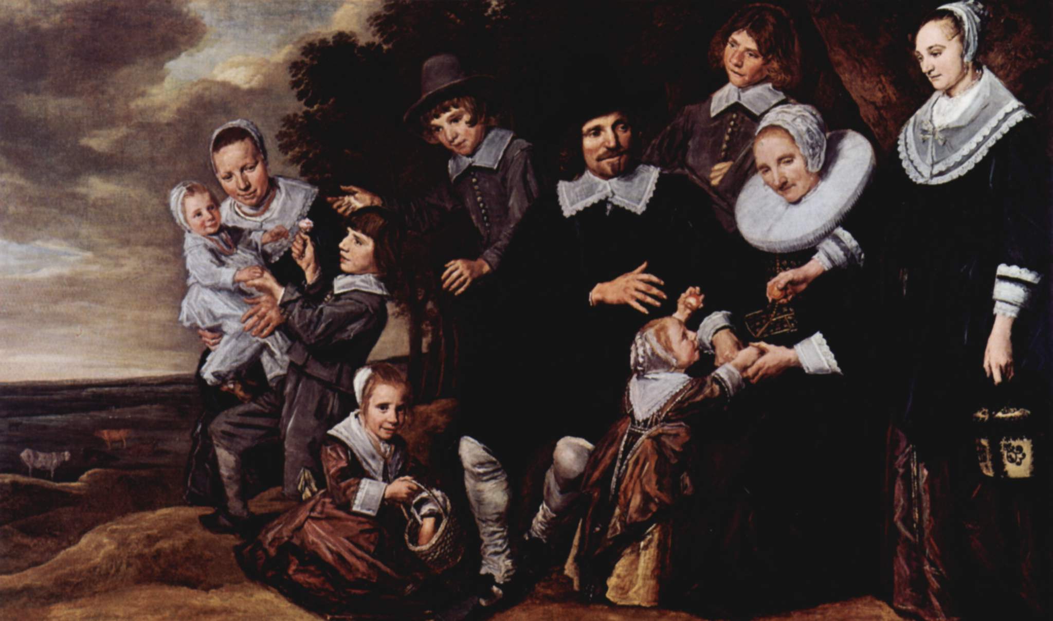 Family Group in a Landscape - Frans Hals