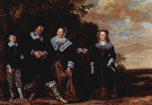 Family Group in a Landscape - Frans Hals