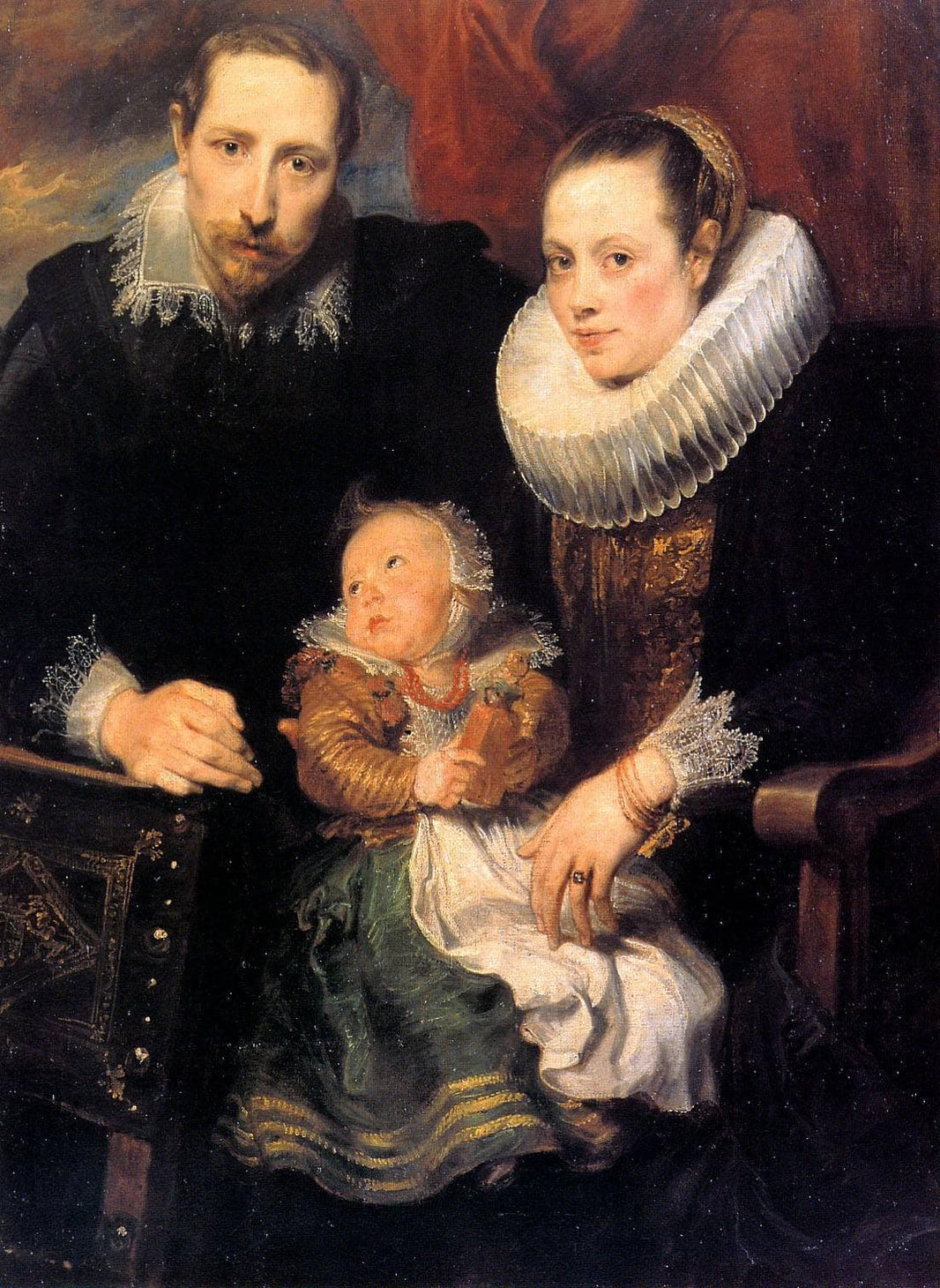 Family Portrait by Anthony van Dyck — hand-painted portrait oil painting reproduction on canvas