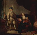 Family Portrait of Baron von Erlach by Antoine Pesne — hand-painted cultural oil painting reproduction on canvas
