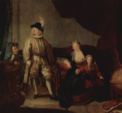 Family Portrait of Baron von Erlach in master bedroom