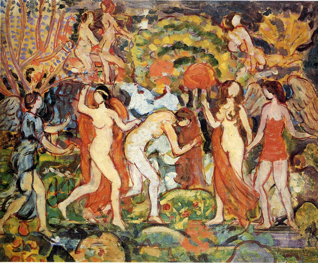 Fantasy by Maurice Prendergast — hand-painted abstract oil painting reproduction on canvas