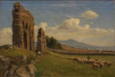 Fårehyrde På Den Romerske Campagne by Hans Andersen Brendekilde — rock oil painting wall art, Realism