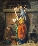 Farewell of Consul Boetius to his family by Jean Victor Schnetz — hand-painted cultural oil painting reproduction on canvas