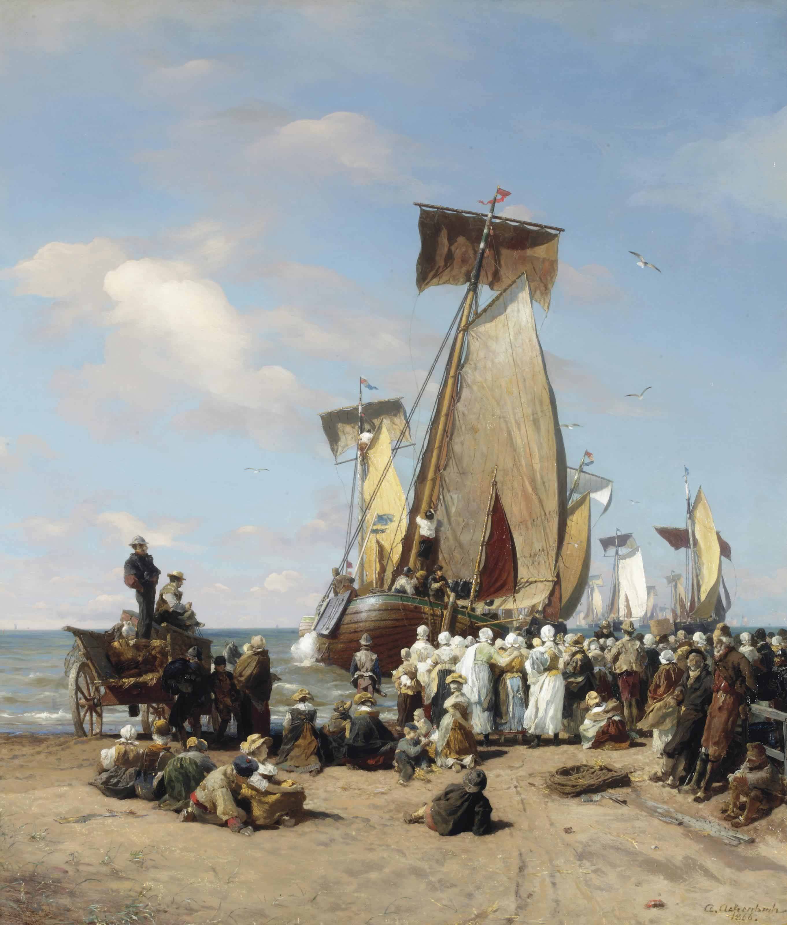 Farewell to the Fleet - Andreas Achenbach