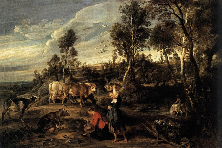 Farm at Laken - Peter Paul Rubens