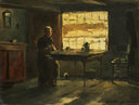 Farm Interior by Johan Hendrik Weissenbruch — life oil painting wall art, Realism