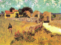 Farmhouse in Provence by Vincent van Gogh — hand-painted architectural oil painting reproduction on canvas