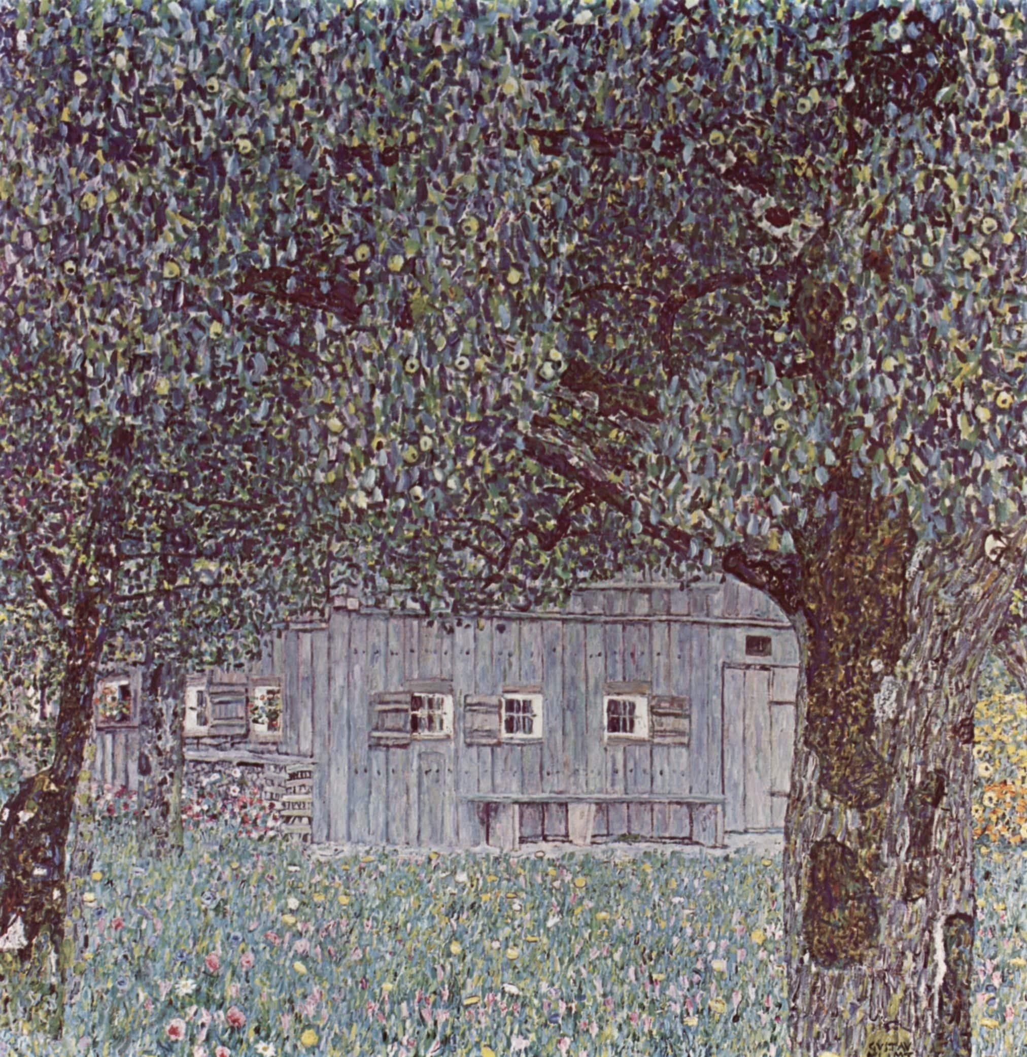 Farmhouse in Upper Austria - Gustav Klimt