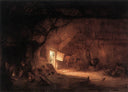 Farmhouse Interior by Isaac van Ostade — forest oil painting wall art, Baroque