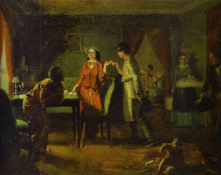 Fashionable Wife (Lioness) by Pavel Fedotov — hand-painted cultural oil painting reproduction on canvas