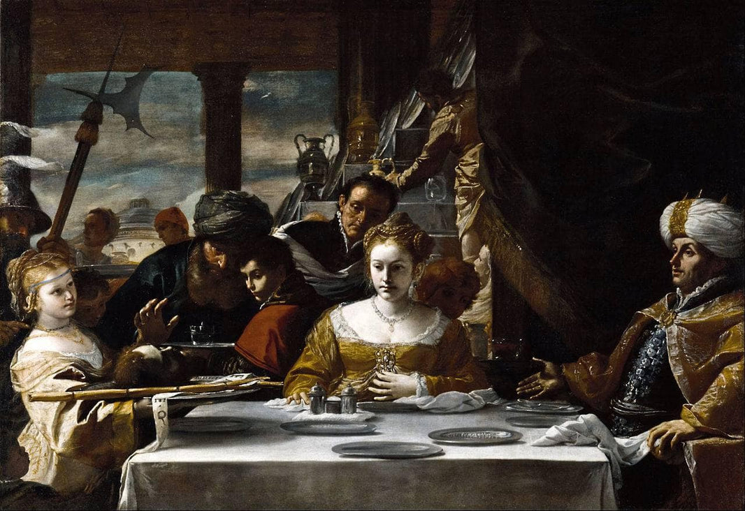 Feast of Herod by Mattia Preti — hand-painted portrait oil painting reproduction on canvas
