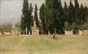 Poggio Imperiale Square by Federico Andreotti — hand-painted landscape oil painting reproduction on canvas