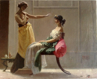 Ancient grooming by Federico Faruffini — oil painting reproduction