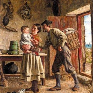 Feeding Hens, West of Ireland