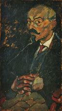 Fellow Soldier by Walter Gramatté — hand-painted portrait oil painting reproduction on canvas