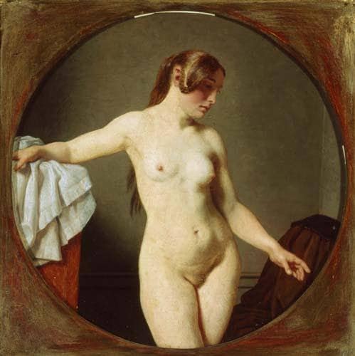 Female Model, Florentine by Christoffer Wilhelm Eckersberg — hand-painted portrait oil painting reproduction on canvas