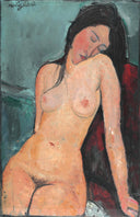 Female nude by Amedeo Modigliani — hand-painted nude oil painting reproduction on canvas