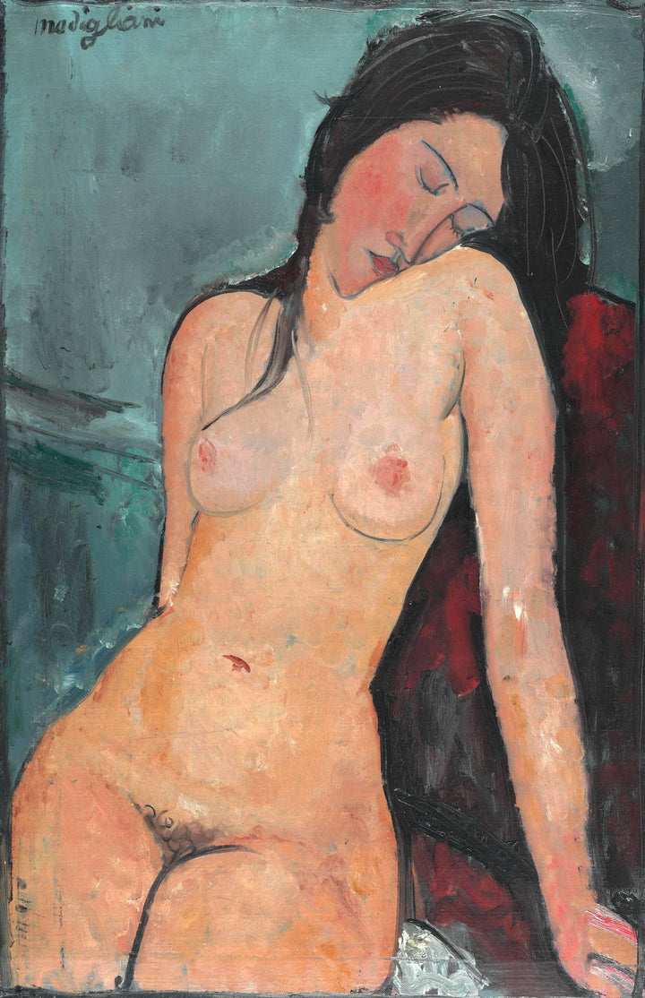 Female nude by Amedeo Modigliani — hand-painted nude oil painting reproduction on canvas