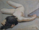 Female Nude by Ramon Casas — hand-painted nude oil painting reproduction on canvas