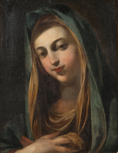 Female Saint in study