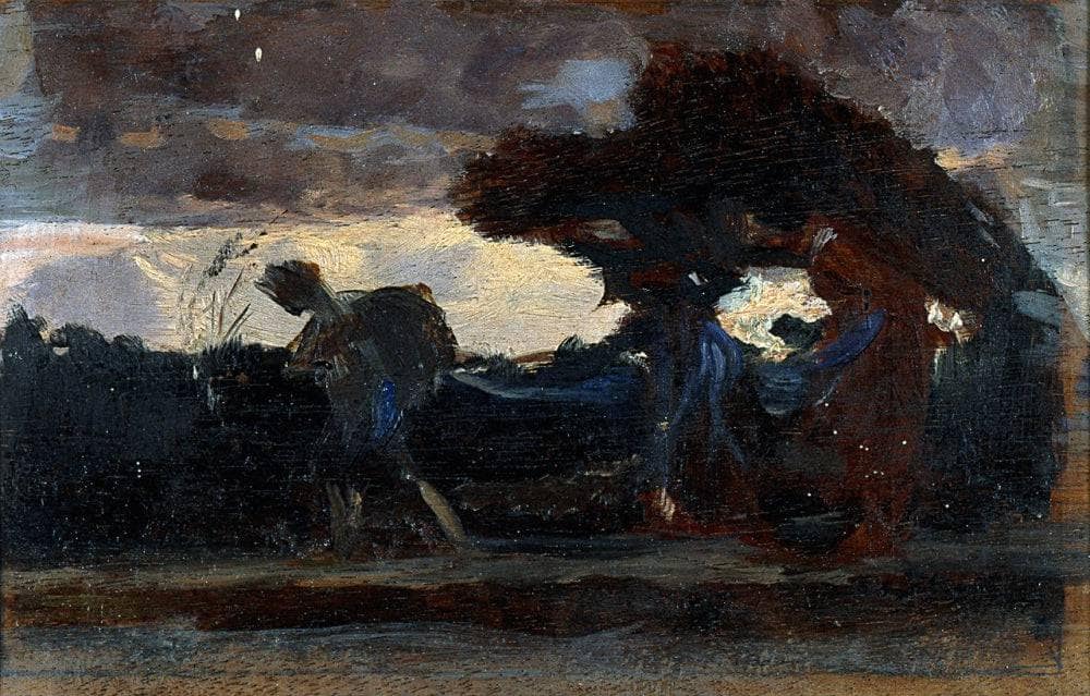 Female woodcutters (1st preparatory sketch)