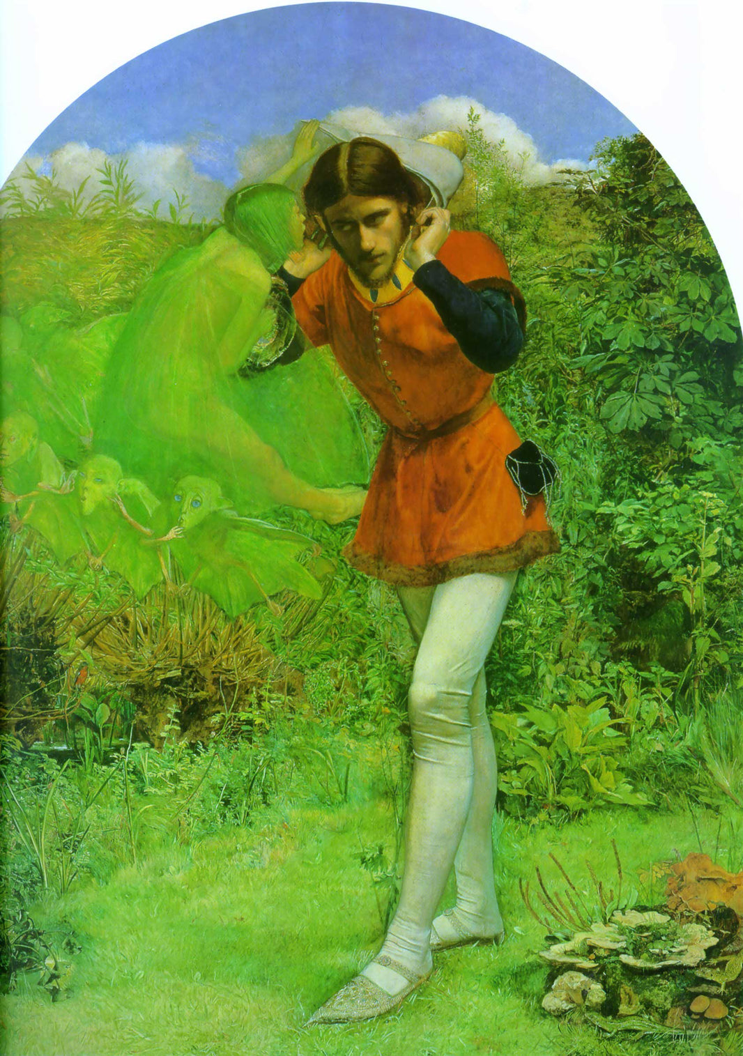 Ferdinand Lured by Ariel by John Everett Millais — hand-painted landscape oil painting reproduction on canvas