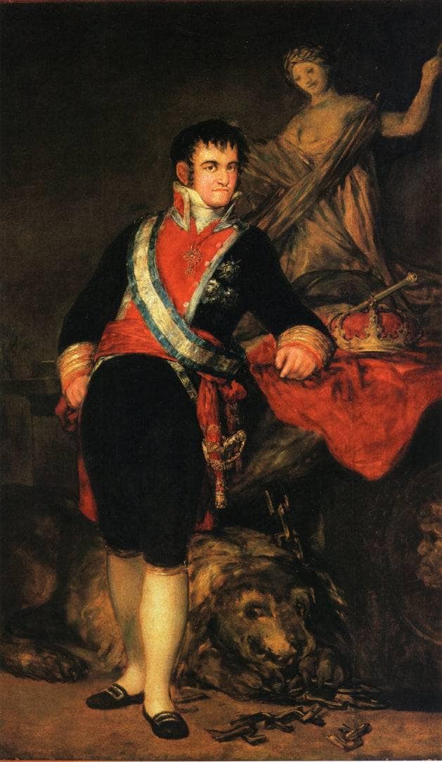Fernando VII by Francisco Goya — hand-painted portrait oil painting reproduction on canvas