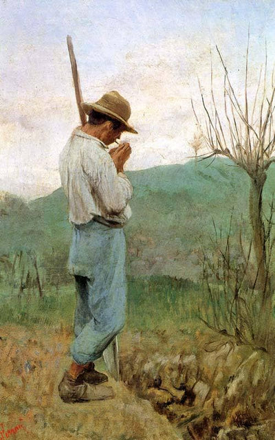 The digger by Egisto Ferroni — oil painting reproduction
