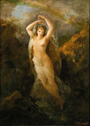 Spring nymph by Egisto Ferroni — female oil painting wall art, Romanticism