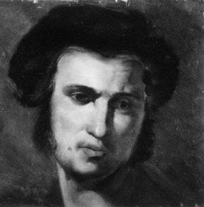 Head of a young man by Egisto Ferroni — oil painting reproduction