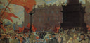 Festivities Marking the Opening of the Second Congress of the Comintern and Demonstration on Uritsky (Palace) Square in Petrograd on July 19th 1920 by Boris Kustodiev, religion oil painting wall art, Realism