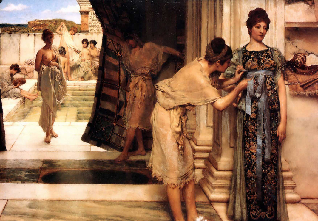 The Frigidarium by Sir Lawrence Alma-Tadema — hand-painted cultural oil painting reproduction on canvas