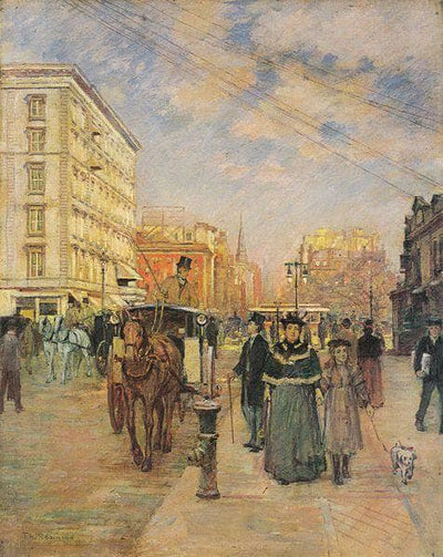 Fifth Avenue at Madison Square by Theodore Robinson — oil painting reproduction