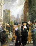 Fifth Avenue, New York by John French Sloan — group oil painting wall art, Realism