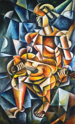 Figure Playing a Guitar