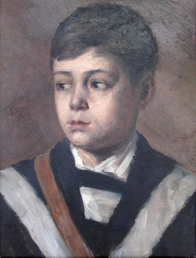 Portrait of a boy by Filadelfo Simi — oil painting reproduction