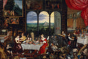 The Senses of Hearing, Touch and Taste by Jan Brueghel the Elder — hand-painted cultural oil painting reproduction on canvas