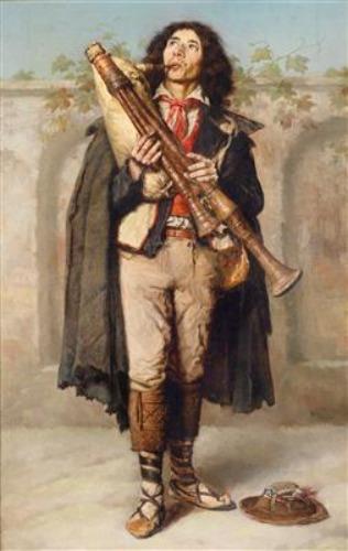 A Young Zampogniero (Bagpipe Player) - Filippo Indoni