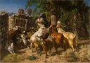 Goats by Filippo Palizzi — hand-painted animal oil painting reproduction on canvas