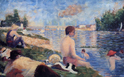 Final Study for Bathing at Asnieres in living room