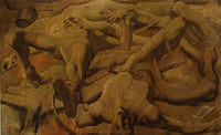 Finale by Albin Egger-Lienz — hand-painted abstract oil painting reproduction on canvas