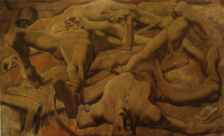 Finale by Albin Egger-Lienz — hand-painted abstract oil painting reproduction on canvas