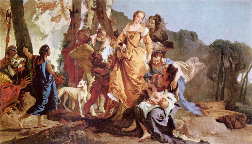 Finding of Moses by Giovanni Battista Tiepolo — hand-painted cultural oil painting reproduction on canvas