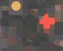 Fire, Full Moon by Paul Klee — hand-painted abstract oil painting reproduction on canvas