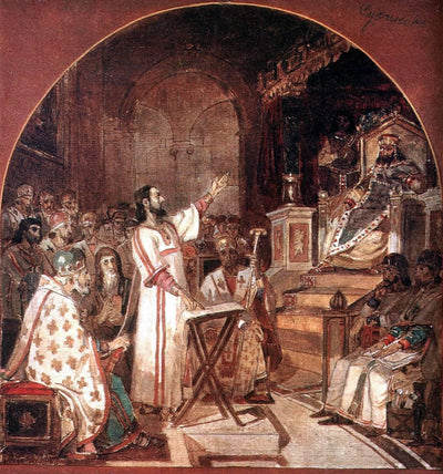 First Ecumenical Council of Nicaea in modern living room